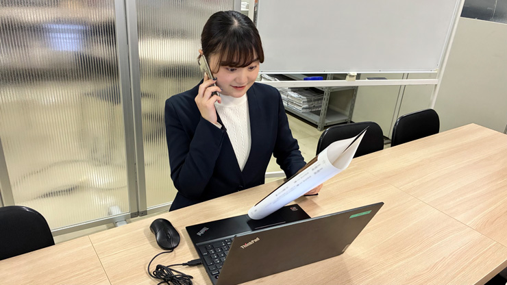 お客様との密な連絡　事業推進部 Yさん